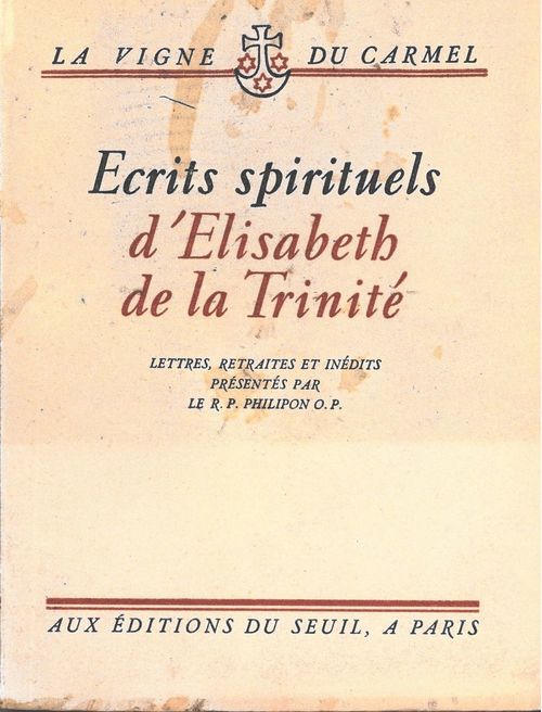 ebook cover of Ecrits spirituels, by Elisabeth de La Trinité