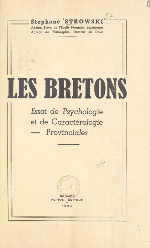 Couverture ebook de Les Bretons, de Stephane Strowski