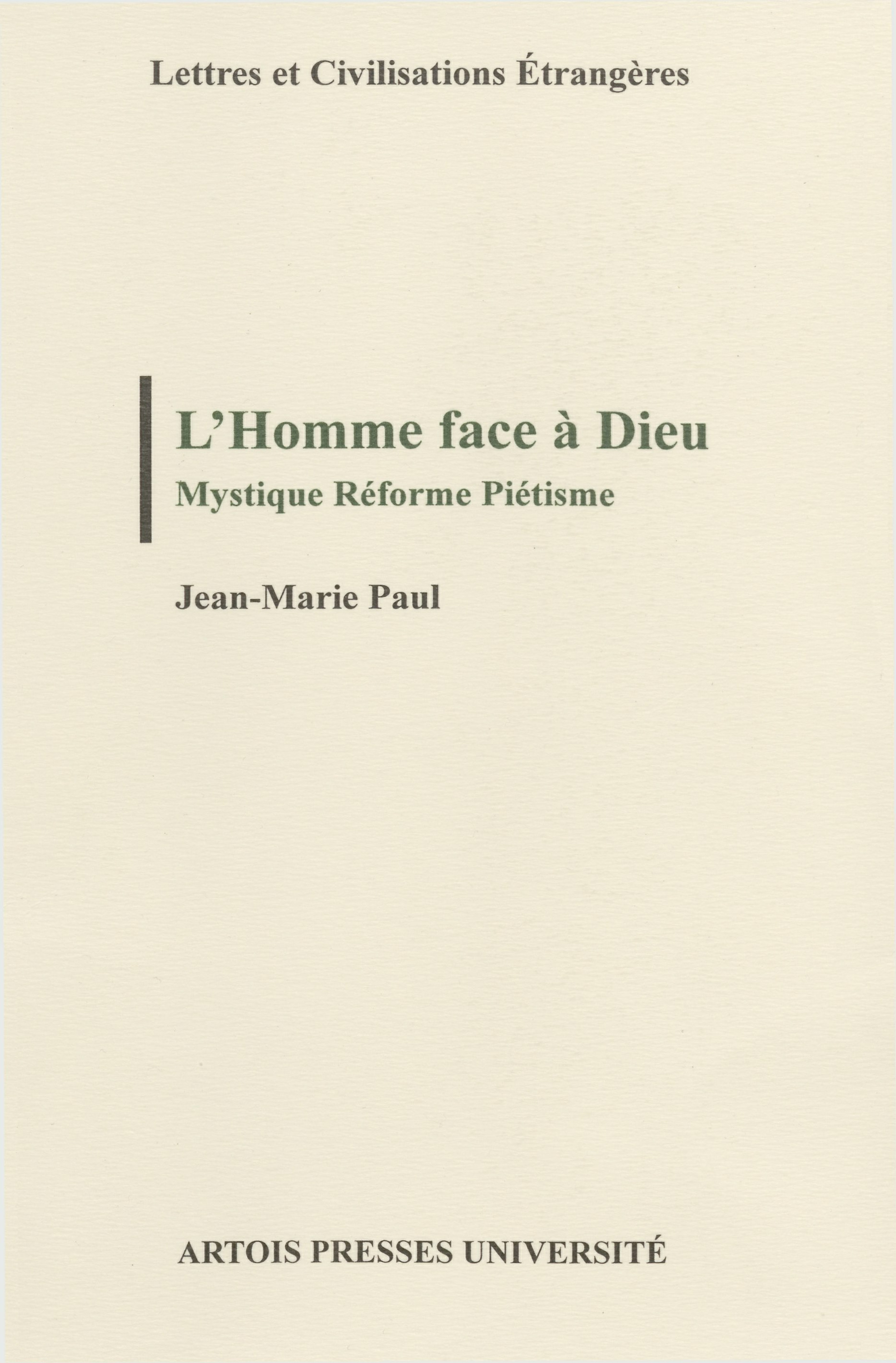ebook cover of L´Homme face à Dieu, by Jean-Marie Paul