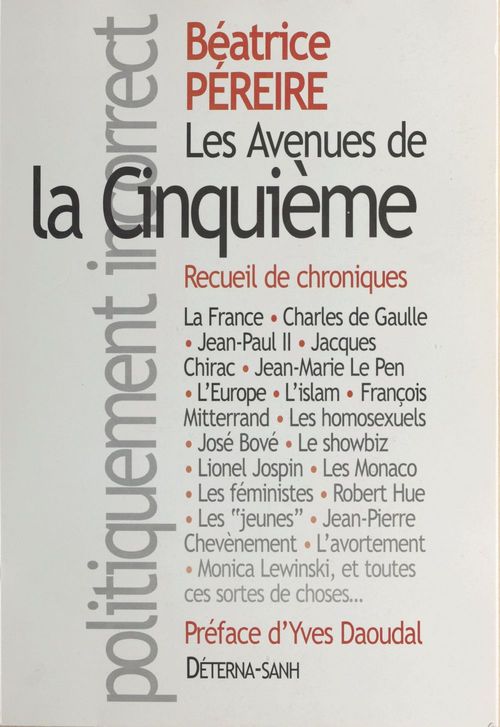 Couverture ebook de Les avenues de la Cinquième : recueil de chroniques, de Beatrice Pereire