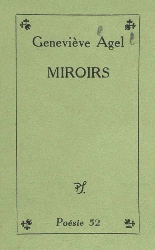 Couverture ebook de Miroirs, de Geneviève Agel
