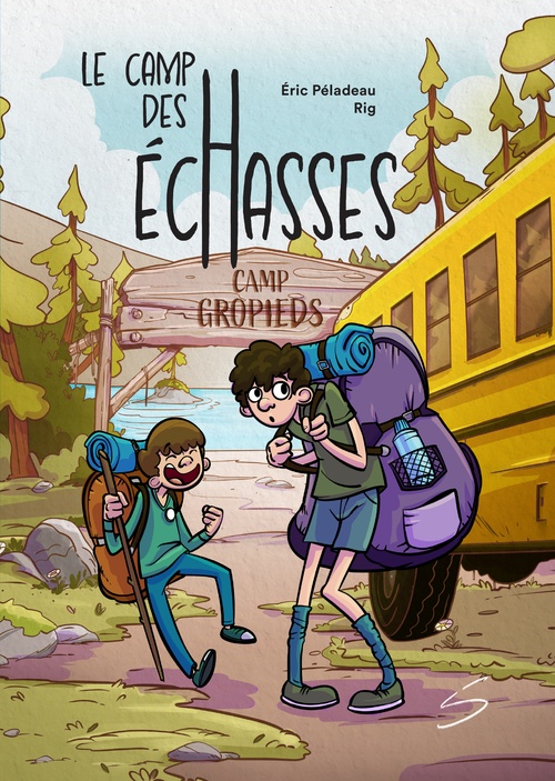 ebook cover of Le camp des échasses, by Eric Péladeau
