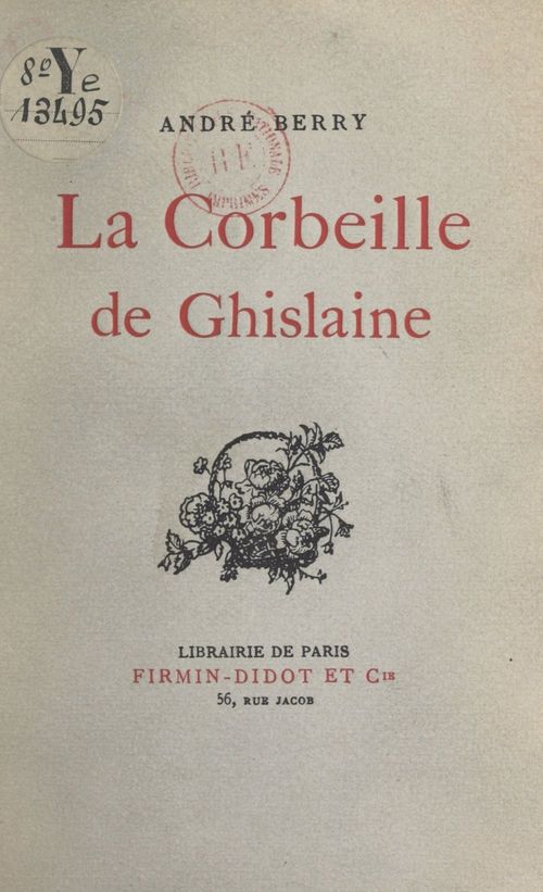 Couverture ebook de La corbeille de Ghislaine, de Andre Berry
