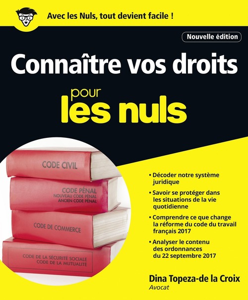 ebook cover of Connaître vos droits pour les Nuls, by Topeza Diana