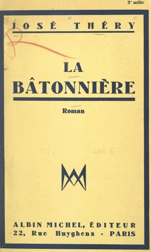ebook cover of La bâtonnière, by Jose Thery