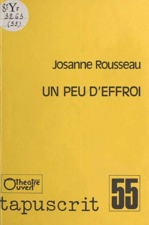 Couverture ebook de Un peu d'effroi, de Josanne Rousseau