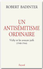 Couverture ebook de Un antisémitisme ordinaire, de Robert Badinter