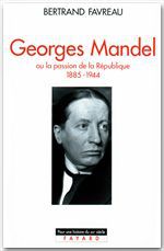 Couverture ebook de Georges Mandel, de Bertrand Favreau
