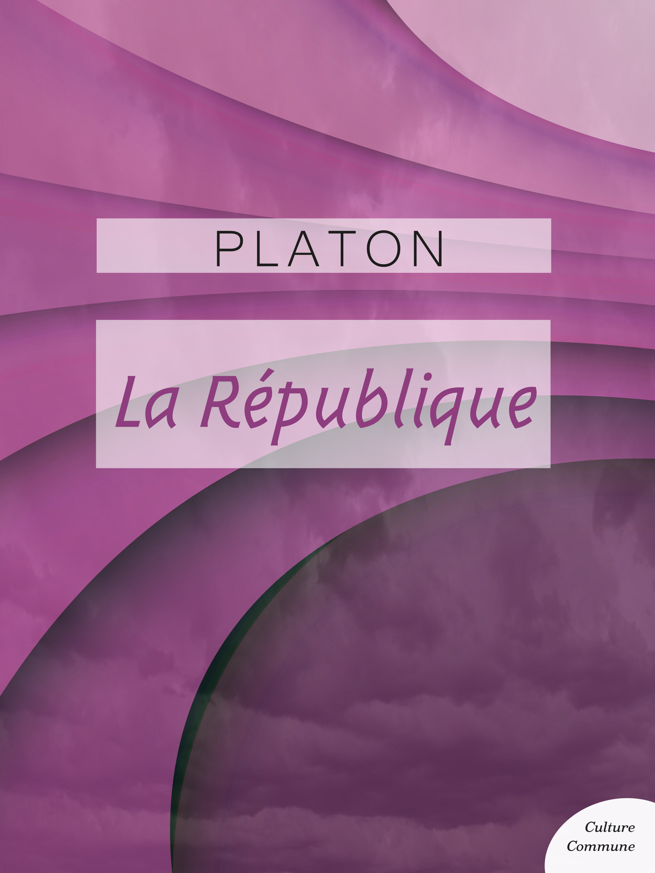 Couverture ebook de La République, de Platon