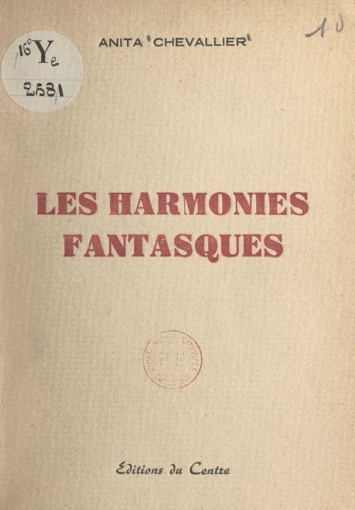 Couverture ebook de Les harmonies fantasques, de Anita Chevallier