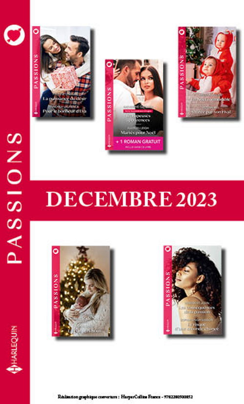 Couverture ebook de Pack mensuel Passions - 10 romans + 1 titre gratuit (Décembre 2023), de Collectif