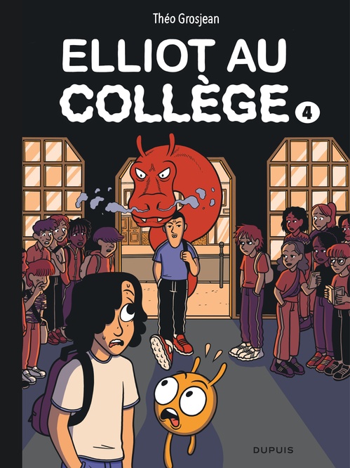 Couverture ebook de Elliot au collège - Tome 4 - Dernier frisson, de Théo Grosjean