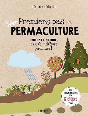 ebook cover of Premiers pas en permaculture, by Catherine Delvaux