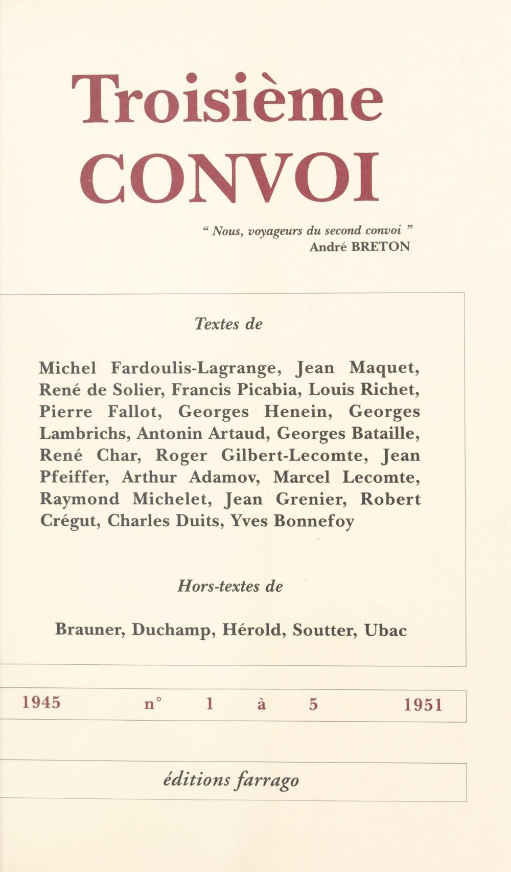 ebook cover of Troisième convoi, by Collectif