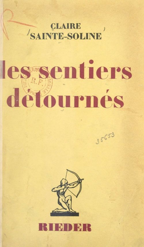 ebook cover of Les sentiers détournés, by Claire Sainte-Soline