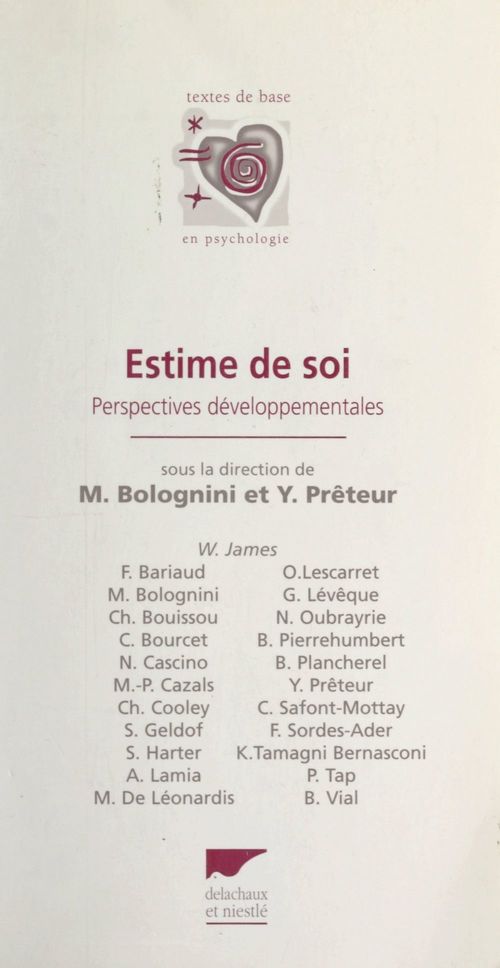 ebook cover of Estime de soi, by Francoise Bariaud