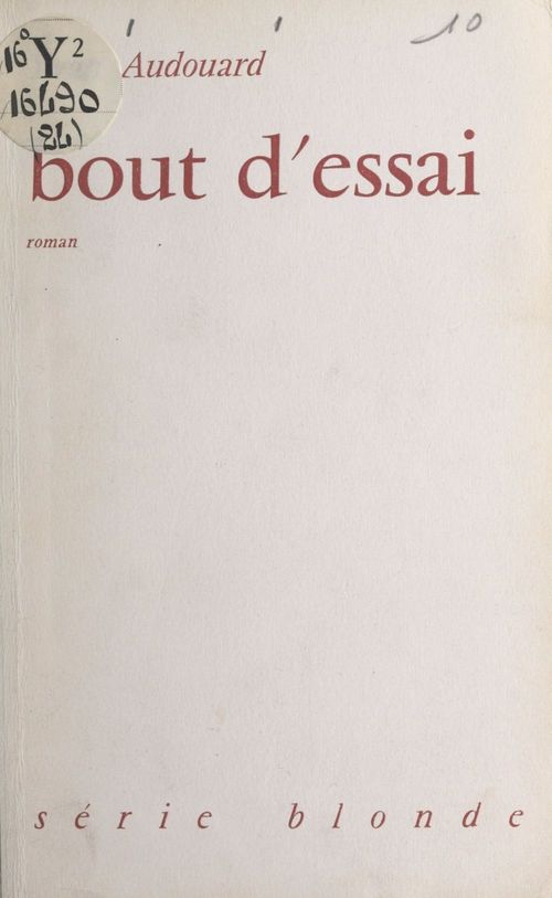Couverture ebook de Bout d'essai, de Yvan Audouard