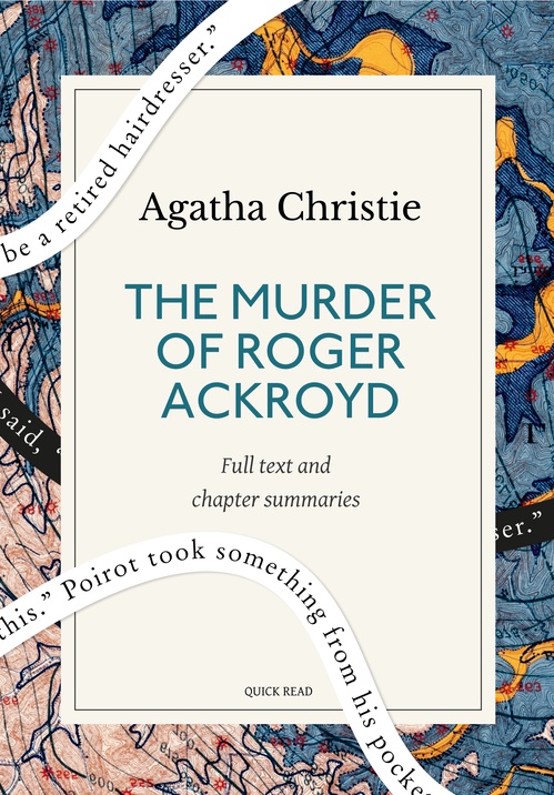 ebook cover of The murder of Roger Ackroyd: A Quick Read edition, by Agatha Christie, Quick Read