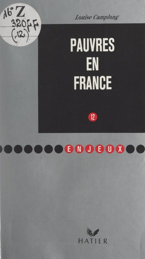 Couverture ebook de Pauvres en France, de Louise Camplong