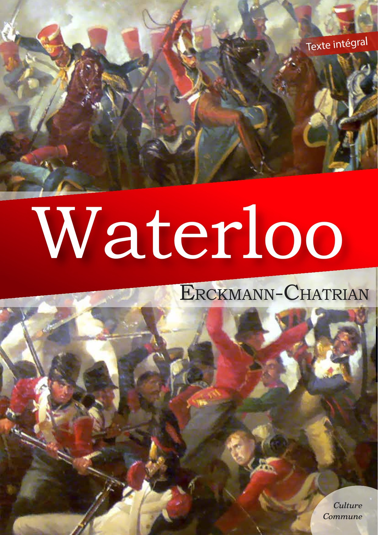 ebook cover of Waterloo, by Erckmann-Chatrian