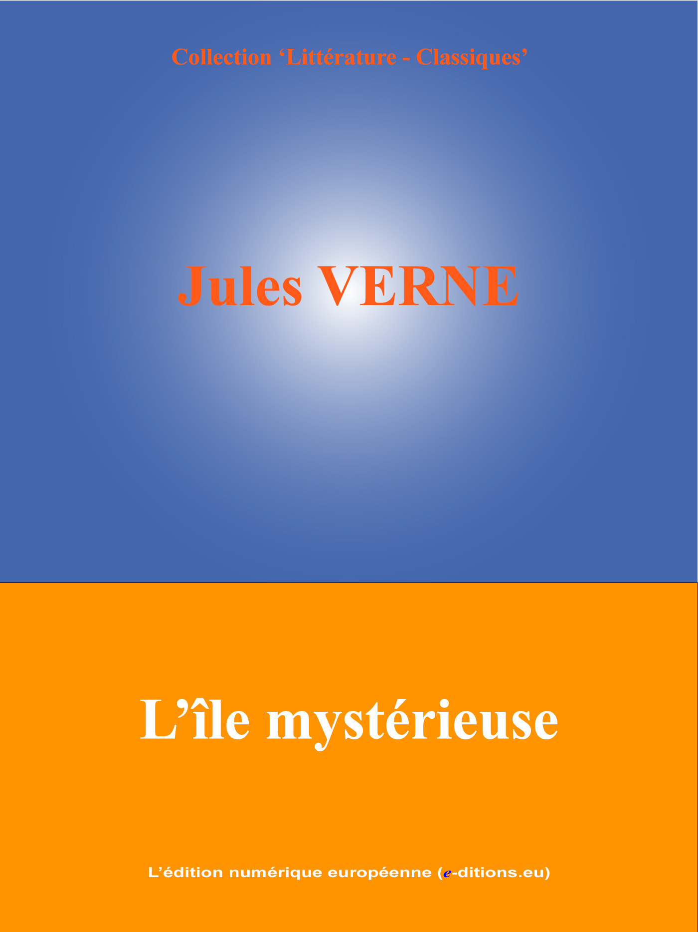 ebook cover of L'île mystérieuse, by Jules Verne