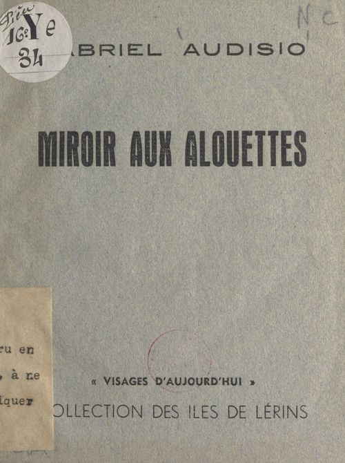Couverture ebook de Miroir aux alouettes, de Gabriel Audisio