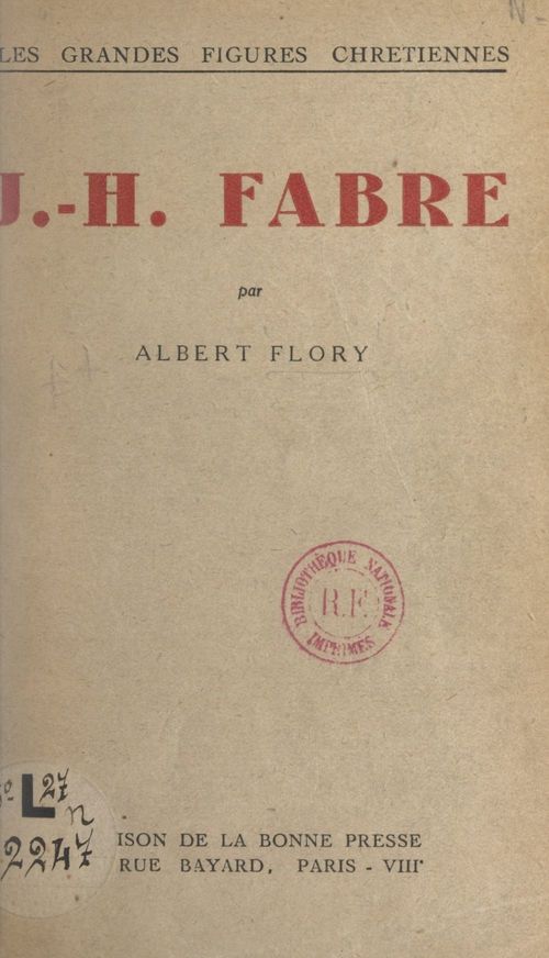 ebook cover of J.-H. Fabre, by Albert Flory