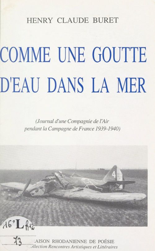 Couverture ebook de Comme une goutte d'eau dans la mer, de Henry Claude Buret