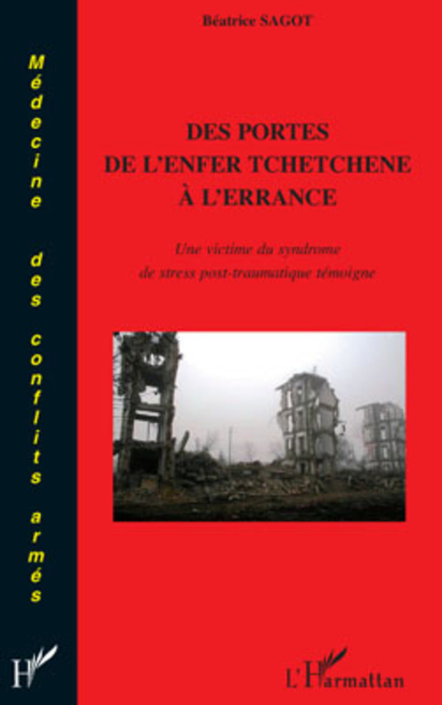 Couverture ebook de Des portes de l'enfer tchétchène à l'errance, de Béatrice Sagot