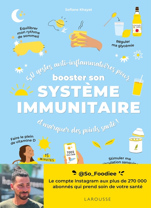Couverture ebook de 50 gestes anti-inflammatoires pour booster son système immunitaire, de Sofiane Khayat