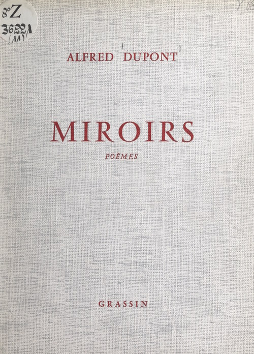 Couverture ebook de Miroirs, de Alfred Dupont