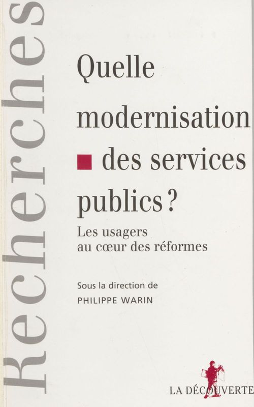 Couverture ebook de Quelle modernisation des services publics ?, de Philippe Warin