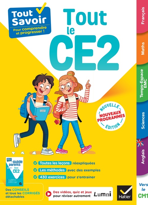 Couverture ebook de Tout Savoir CE2 - Tout-en-un - Nouveaux Programmes, de Stéphanie Grison, Dominique Marchand, André Mul, Bénédicte Idiard, Marc Antoine, Richard Minguez, Corinne Touati