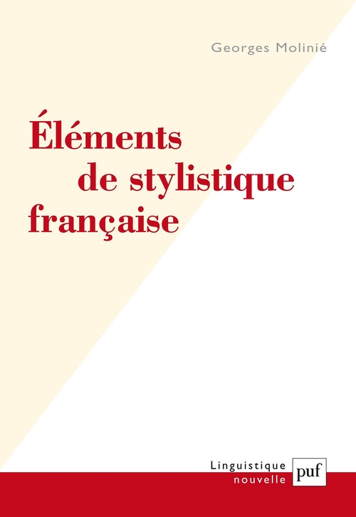 Couverture ebook de Éléments de stylistique française, de Georges Molinié