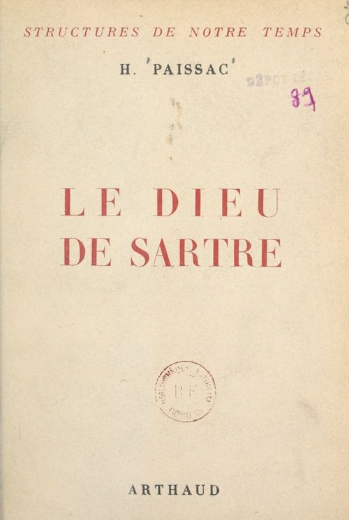 Couverture ebook de Le Dieu de Sartre, de Hyacinthe Paissac