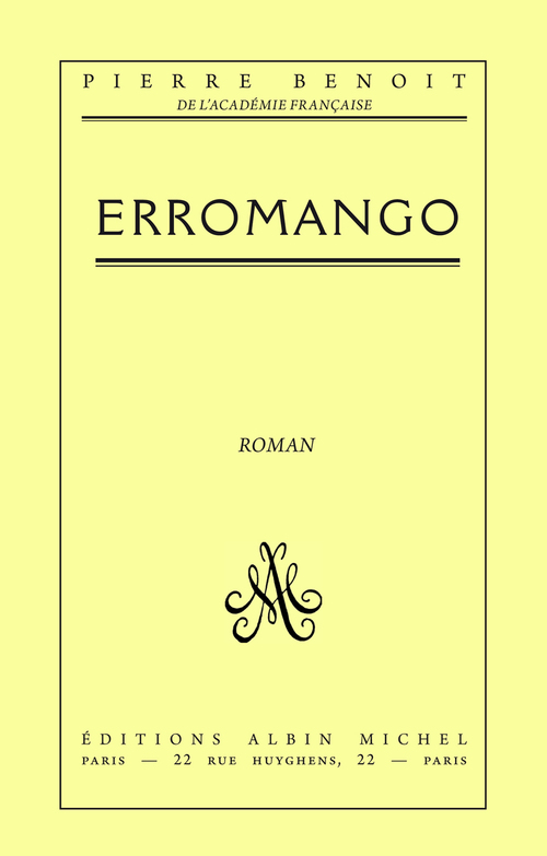 ebook cover of Erromango, by Pierre Benoit