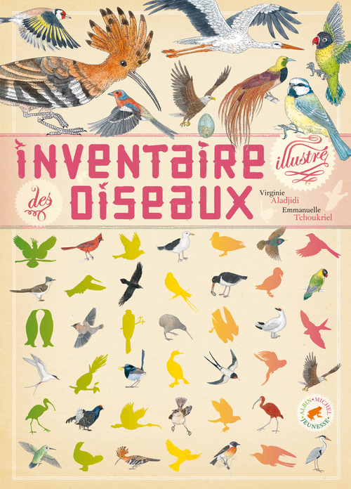 Couverture ebook de Inventaire illustré des oiseaux, de Virginie Aladjidi