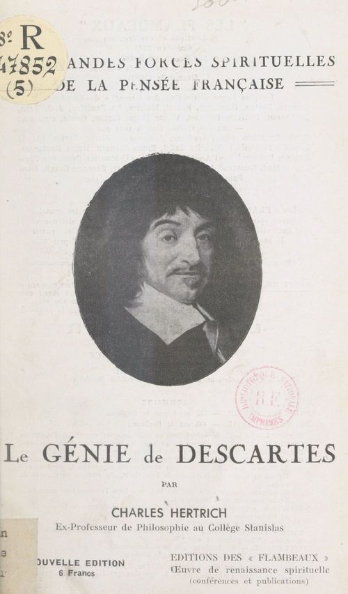 ebook cover of Le génie de Descartes, by Charles Hertrich