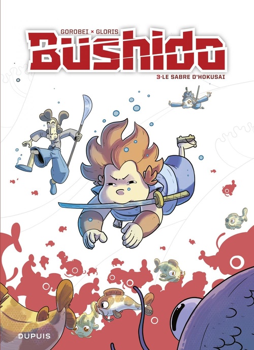 Couverture ebook de Bushido - Tome 3 - Le sabre d'Hokusai, de Thierry Gloris, Gorobeï