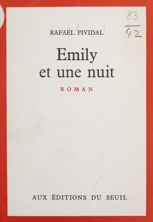 Couverture ebook de Emily et une nuit, de Rafael Pividal