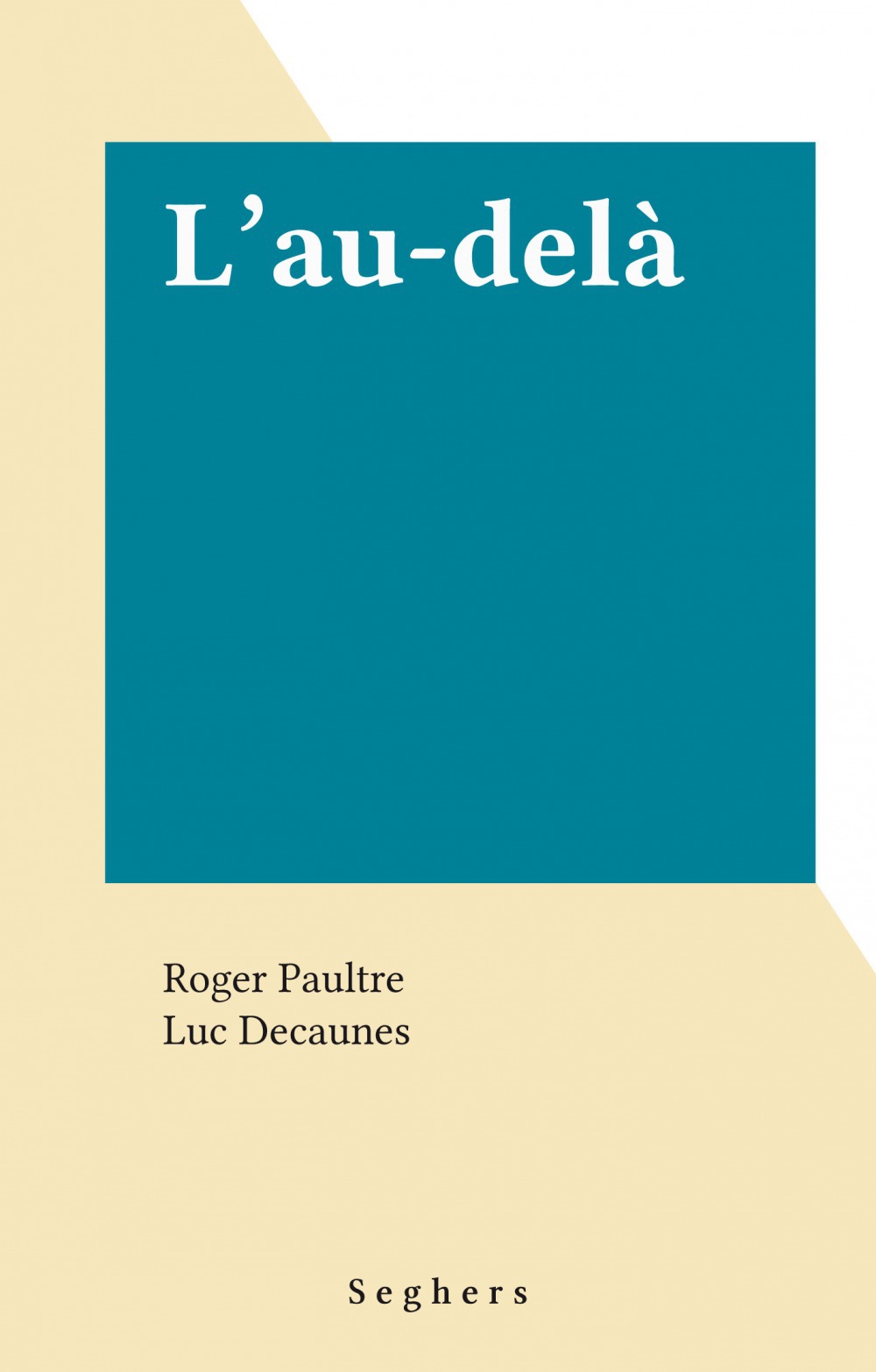 Couverture ebook de L'au-delà, de Roger Paultre