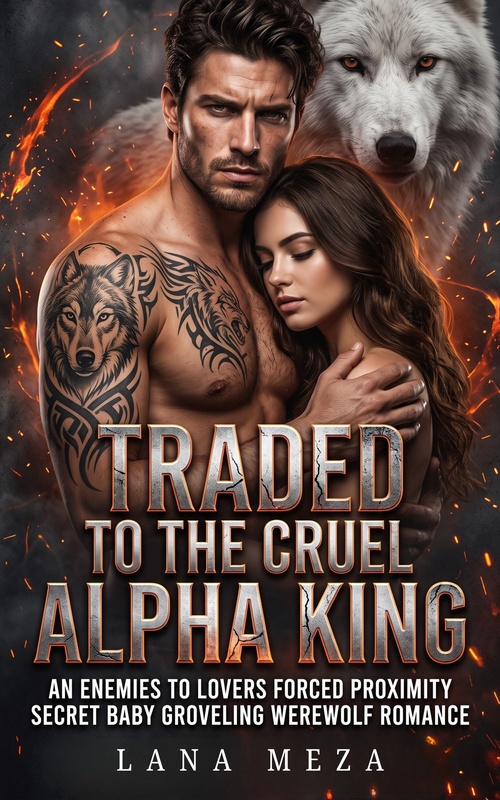 Couverture ebook de Traded to the Cruel Alpha King, de Lana Meza