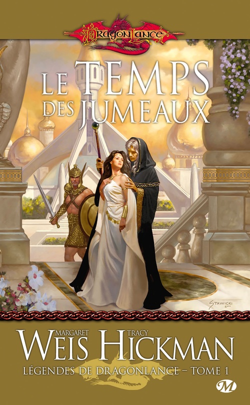 ebook cover of Légendes de Dragonlance, T1 : Le Temps des jumeaux, by Tracy Hickman, Margaret Weis