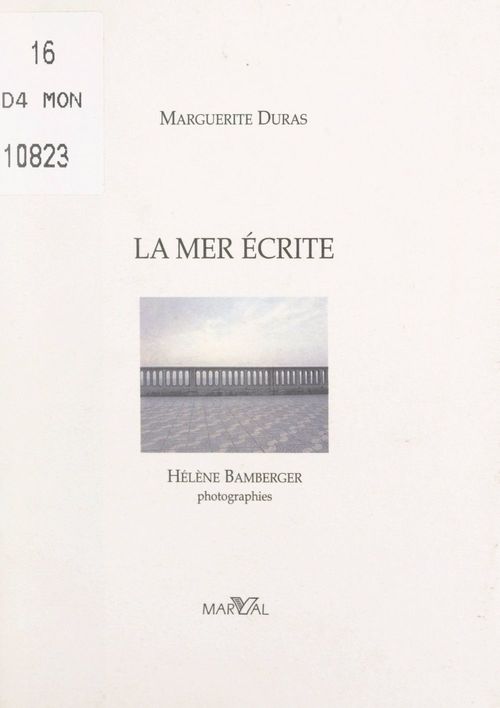 ebook cover of La mer écrite, by Marguerite Duras