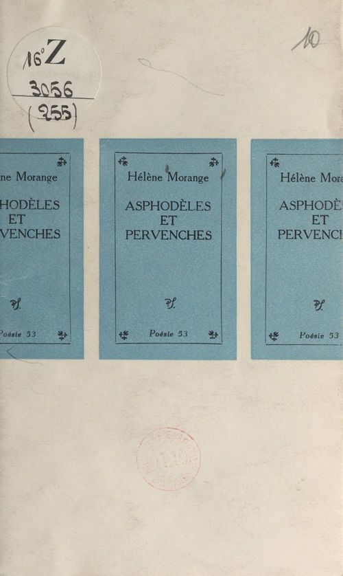 Couverture ebook de Asphodèles et pervenches, de Hélène Morange