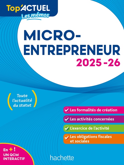Couverture ebook de Top'Actuel Micro-entrepreneur  2025-2026, de Bénédicte Deleporte