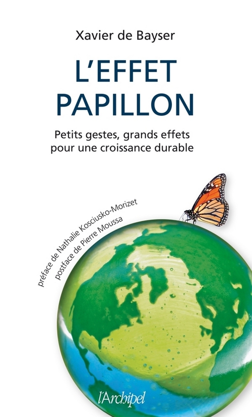 Couverture ebook de L'effet papillon - Petits gestes, grands effets pour une croissance durable, de Xavier de Bayser