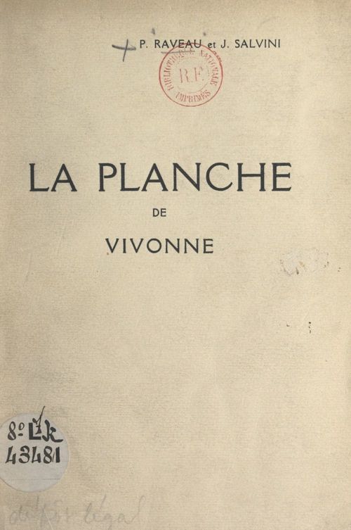 Couverture ebook de Le château de la Planche de Vivonne, de Joseph Salvini, Paul Raveau