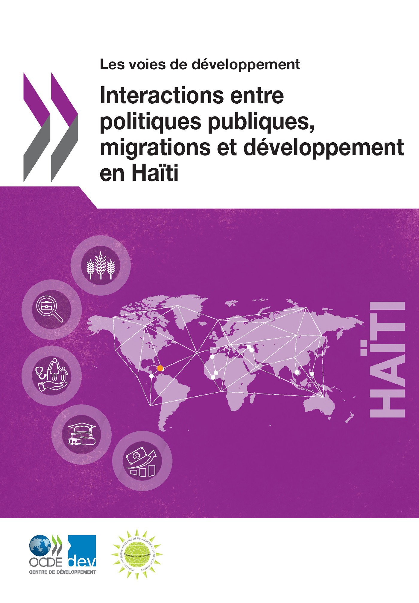 Couverture ebook de Interactions entre politiques publiques, migrations et développement en Haïti, de Collectif