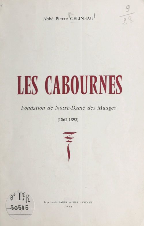 ebook cover of Les Cabournes, by Pierre Gelineau